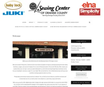 Sewingcenteroforangecounty.com(The Sewing Center of Orange County) Screenshot