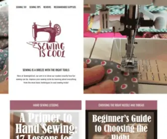 Sewingiscool.com(Let's Learn How to Sew Together) Screenshot
