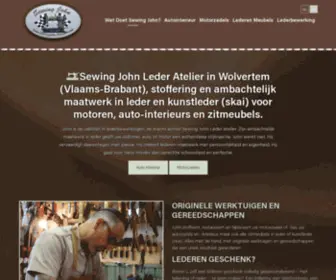 Sewingjohn.be(Sewing John Leder Atelier in Vlaams) Screenshot