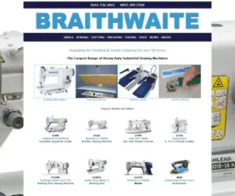 Sewingmachinery.co.uk(Braithwaite sewing machines industrial new used & reconditioned) Screenshot