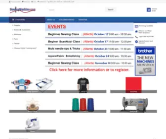 Sewingmachines.com(Sewing machines) Screenshot