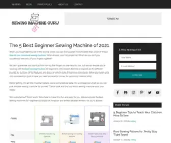 Sewingmachinesguru.com(Best Beginner Sewing Machine of 2020) Screenshot