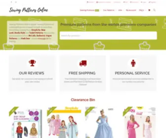 Sewingpatternsonline.com.au(Australia’s #1 site for Online Sewing Patterns) Screenshot