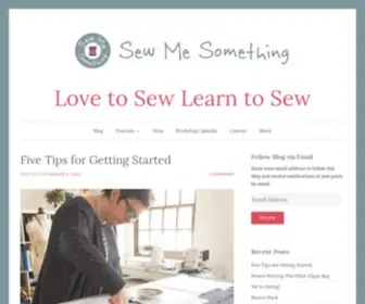 Sewmesomethingblog.com(Love to Sew Learn to Sew) Screenshot