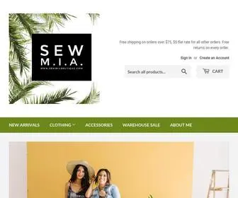 Sewmiaboutique.com(Sew M.I.A) Screenshot