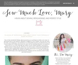 Sewmuchlovemary.com(Sew Much Love) Screenshot