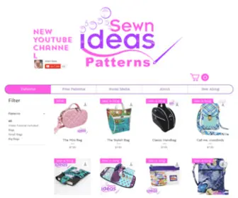 Sewnideas.com(PDF Sewing Patterns By Sewn Ideas) Screenshot