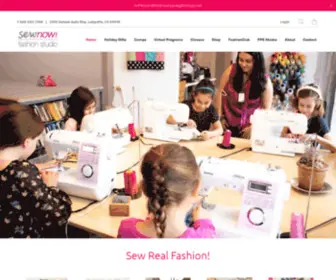 Sewnow.com(A fun studio where you can work on sewing projects with our great equipment and advice) Screenshot