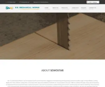 Sewostar.com(Wood Working Blades & Knives Manufacturers In India) Screenshot