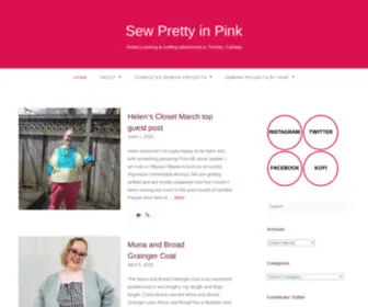 Sewprettyinpink.com(Andie's sewing & crafting adventures in Toronto) Screenshot