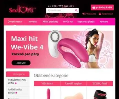 Sexlove.cz(Vibrátory) Screenshot