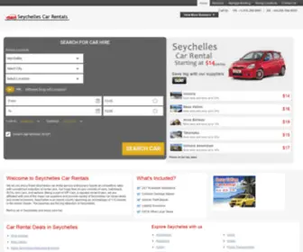 Seychellescarrentals.com(Car Rental Seychelles) Screenshot