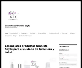 Seycosmetica.com(Cosméticos Omnilife Seytú) Screenshot