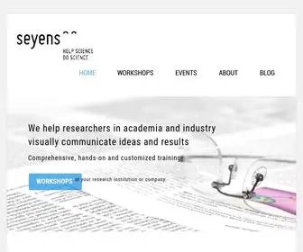 Seyens.com(Workshops & Consulting) Screenshot