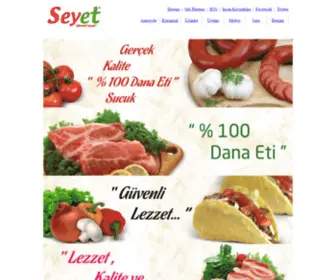 Seyet.com.tr(SEYET Entegre Et Tesisleri Ltd) Screenshot