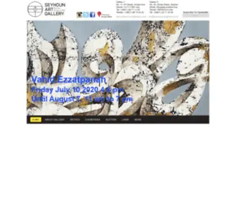 Seyhounartgallery.com(Seyhoun Art Gallery Official Website) Screenshot