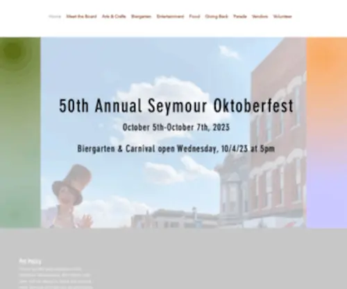 Seymouroktoberfest.com(The Seymour Oktoberfest) Screenshot