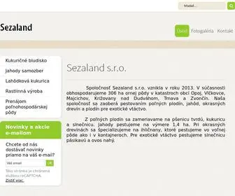 Sezaland.sk(Úvod) Screenshot