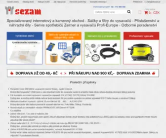 Sezamshop.cz(Specializovaný internetový a kamenný obchod) Screenshot