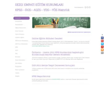 Sezgiempati.com(SEZGI EMPATI EĞİTİM KURUMLARI KPSS) Screenshot