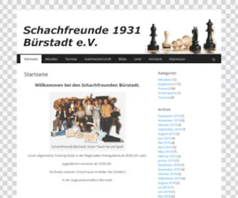 SF-Buerstadt.de(Schachfreunde Bürstadt) Screenshot