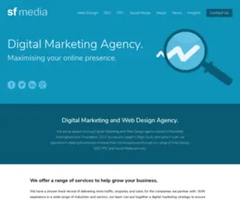 SF.media(SF Media are an award winning digital marketing agency and web design agency based in Mansfield) Screenshot