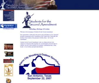 SF2A.org(Students for the Second Amendment) Screenshot