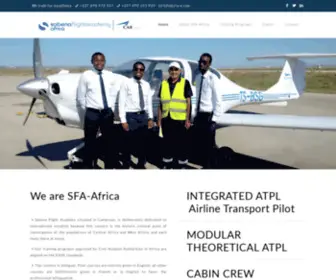 Sfa-A.com(SFA-A Sabena Flight Academy Douala Cameroun) Screenshot