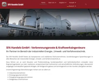 Sfa-Anlagenbau.com(Your Leading Combustion Grate Provider) Screenshot