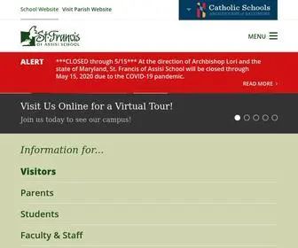 Sfa-School.org(Francis of Assisi School) Screenshot