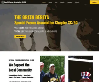 Sfach90.org(Special Forces Association Chapter 90) Screenshot
