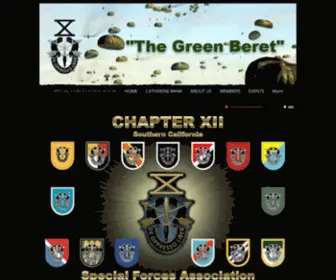 Sfachapter12.net(SPECIAL FORCES ASSOCIATION) Screenshot