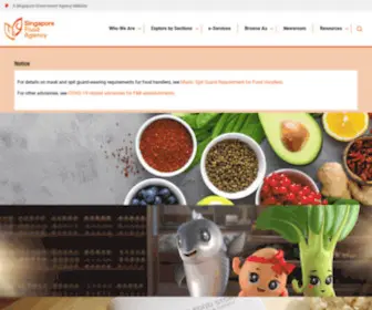 Sfa.gov.sg(Singapore Government Singapore Food Agency) Screenshot