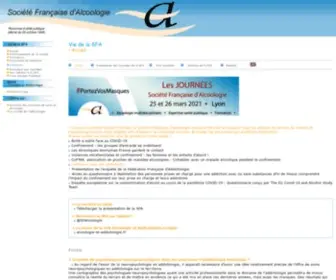 Sfalcoologie.asso.fr(Alcoolodépendance) Screenshot