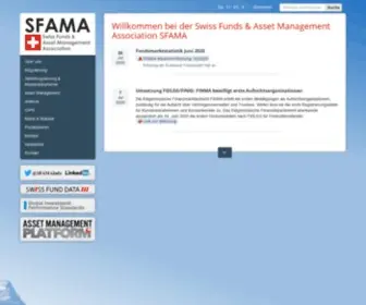 Sfama.ch(Asset Management Association Switzerland) Screenshot