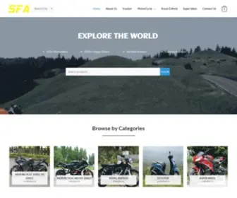 Sfamotorcyclerentals.com(Bikes for Rent in Chennai) Screenshot