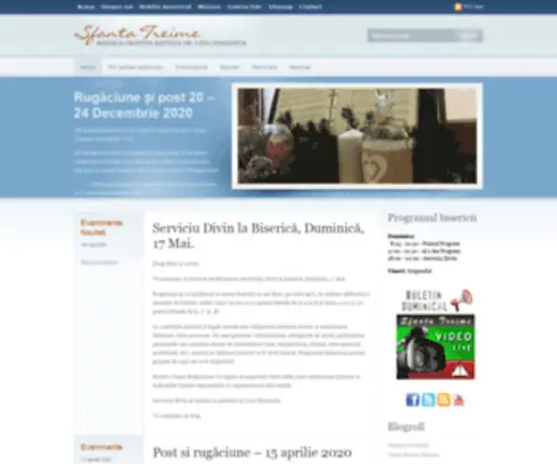 Sfantatreimect.ro(Biserica Crestina Baptista Sfanta Treime Constanta ) Screenshot