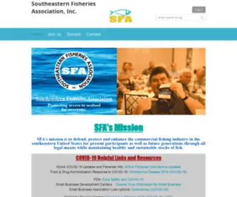 Sfaonline.org(Southeastern Fisheries Association) Screenshot