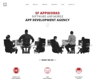 Sfappworks.com(Software and Mobile App Development Agency) Screenshot
