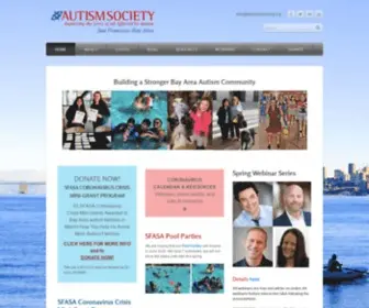 Sfautismsociety.org(Autism Society San Francisco Bay Area) Screenshot