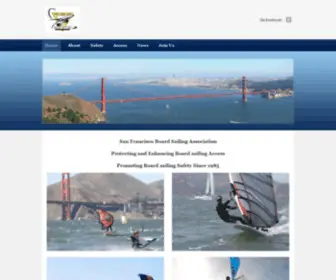 Sfba.org(San Francisco Boardsailing Association for Windsurfing and Kiteboarding) Screenshot
