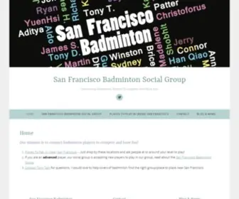 Sfbadminton.org(Our mission) Screenshot