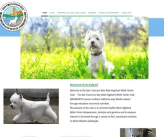 Sfbaywestieclub.com(San Francisco West Highland White Terrier Club) Screenshot