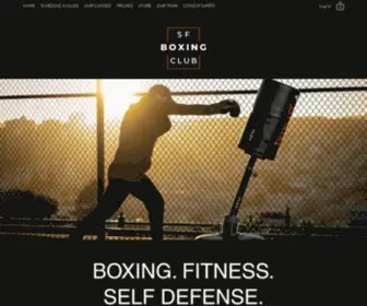 Sfboxingclub.com(San Francisco Boxing Club) Screenshot