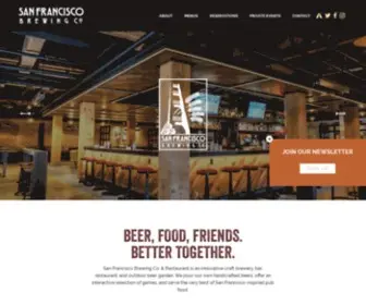 SFbrewingco.com(San Francisco Brewing Co. & Restaurant) Screenshot