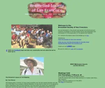 SFbromeliad.org(Bromeliad Society of San Francisco) Screenshot