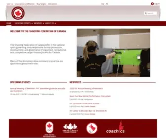 SFC-FTC.ca(Shooting Federation of Canada) Screenshot