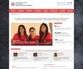 SFC.ac.in(Hyderabad's Best Degree College) Screenshot