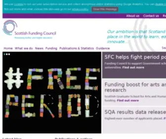 SFC.ac.uk(Scottish Funding Council) Screenshot