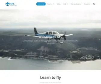 Sfcaero.com.au(Sydney Flight College & Sydney Flying Club) Screenshot